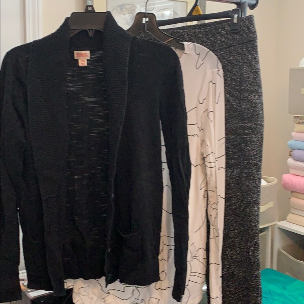 BUNDLE! Sweater, top, pant medium